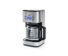 Senya SYBF-CM019 Cafetera programable, 800 W, 1.5 litros, Inoxidable, negro y acero
