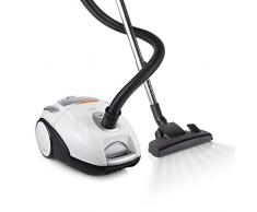 Tristar SZ-1932 - Aspiradora con o sin bolsa, 4.5 litros de capacidad, tubo telescópico, enrrollado automático de cable, 700 W de potencia