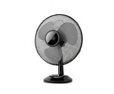 Black+Decker – BXEFD41E. Ventilador de sobremesa. Sistema de oscilación automático /Inclinación ajustable. 3 aspas. 3 velocidades regulables. Base redonda antideslizante. Silencioso. 40 W.Black+Decker – BXEFD41E. Ventilador