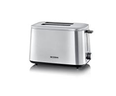 SEVERIN Tostadora Turbo, 1600 V, Desconexión Automática, Sensor de Temperatura, Acero Inoxidable AT 2513