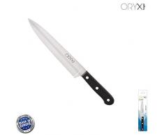 ORYX 5800160 Cuchillo Grenoble Cocinero/Chef Hoja Acero Inoxidable 20 cm. Negro, Metal