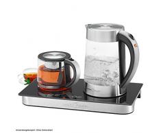 PROFICOOK PC-TKS 1056 Hervidor de Agua estación de café, 2250 W, 1.7 litros, 44 Decibeles, Negro, Acero Inoxidable, Transparente