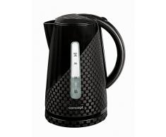 Concept Electrodomésticos RK2321 Hervidor de Agua de plástico de 1,8 litros con Estampado en 3D, 2000 W, 1.8 litros, Negro