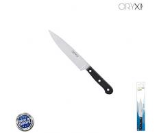 ORYX 5800145 Cuchillo Grenoble Cocina Hoja Acero Inoxidable 13 cm. Negro, Metal