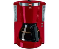 Melitta 1011-00 Cafétera de Filtro con Jarra de Vidrio, Función de Conservación de Temperatura, 1.25 litros, Rojo