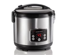 Hamilton Beach Arrocera con Vapor, 700 W, 4.7 litros, Stainless Steel, Acero Inoxidable