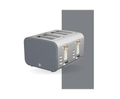 Swan ST14620GRYN Tostador (4 Rebanada(s), Gris, Acero Inoxidable, 1500 W, 330 mm, 290 mm)