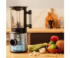 Cecotec Batidora de Vaso de 2700 W Grand Katana 18 Total Destroy B. Jarra Termorresistente de Vidrio de 1,8 L, Cuerpo de Acero Inox, Tecnología TotalDestroy, Cuchilla de 8 Hojas, 5 Velocidades