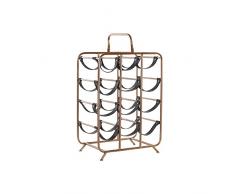 DKD Home Decor Botellero Metal Cobre Poliuretano (37 x 23.5 x 54 cm)