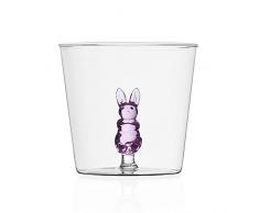 Ichendorf 9352375 Vaso de Conejo Rosa, Cristal