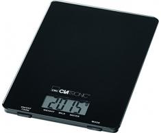 Clatronic KW 3626 Báscula de Cocina Digital, 5 kg Pasos 1 g, función Tara, Negro