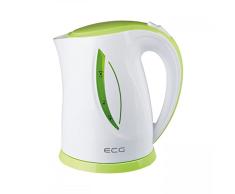 ECG RK 1758 Green - Hervidor de agua (1,7 L, plástico, 1,7 L), color verde y blanco