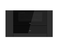 Teka Negro Cristal Frontal para calientaplatos y envasadora al vacío Kit VS/CP 14 x 59,5 x 0,4 cm