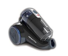 Hoover Reactiv RC50PAR Aspirador sin Bolsa, Ciclónico, Cepillo parqué, Alfombras, Suelos Duros, Filtro EPA, 550 W, 2 litros, 75 Decibelios, Plástico, Azul