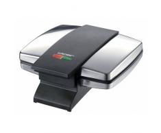 Cloer 6235 Sandwichera, 930 W, 230 MB/s, Acero inoxidable, 245 x 220 x 90 mm, Plata/Negro