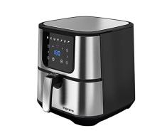 Freidora de aire caliente sin aceite, 5 litros, 1800 W, 200 °C, temporizador de 60 minutos, pantalla táctil con 7 programas, Improve IMPFR5001B