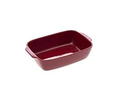 Five - Plato de horno rectangular de cerámica roja 32 x 20 cm