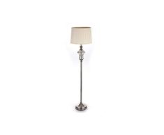Lámpara de Pie DKD Home Decor Cristal Beige Dorado Metal (40 x 40 x 166 cm)