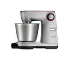 Bosch MUM9AD1S00 1100W 5.5L Plata - Robot de cocina (5,5 L, Plata, Giratorio, Tocar, CE, VDE, Acero inoxidable, Aluminio)