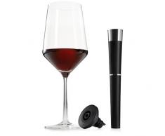 zzysh Conservador Vino y Tapón Vino – Sistema para Conservación de Vino con Argón – Mantiene tu Vino con Todo el Sabor una Vez Abierto