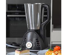 Cecotec Robot de Cocina Cecomix compact 1250 W. Cocina y Tritura, Potencia máxima 1250 W, Capacidad 2,8L, Acero Inoxidable
