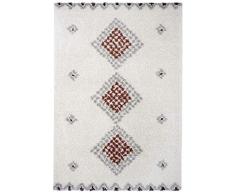 Mint Rugs Cassia-Alfombra de Pelo Largo (120 x 170 cm, 3,3 cm de Altura, 100% Polipropileno, Apta para Suelo Radiante), Color marrón