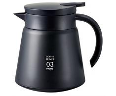 HARIO VHS-80B Jarra de café, Acero Inoxidable, Negro