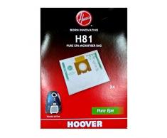 Hoover H81 H81-Hoover Bolsa para aspiradora Pure-Epa. Compatible con los Modelos Telios Extra. Incluye 4 uds, 3.5 litros, Nailon