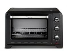 Moulinex Optimo OX464810 - Horno de Conveccción de 33 L, 6 Modos de Cocción , Termostato hasta 240 y Temporizador hasta 120 minutos, Bandeja de Horneado y Rejillas Reversibles, Diseño Compacto