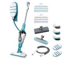 BLACK+DECKER FSMH13101SM-QS - Mopa a vapor 10 en 1 de 1300W, 500 ml