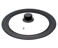 ELO 40031 - Tapa multifunción para sartenes y ollas (24,26,28 cm de diámetro, tapa de cristal