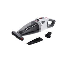 SEVERIN Aspiradora de mano 4 en 1 a batería, aspirador sin cable para coche, pelo de mascotas y líquidos, aspirador potente, hasta 30 minutos, blanco, gris y rojo, HV 7146