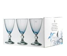 H & H 1183717 juego de 6 copas Cristal Splendor Cielo Vino CL17 muebles de mesa