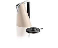 BUGATTI, Vera Easy, Hervidor de agua eléctrico con filtro antical extraíble, Capacidad 1,75 litros, 2180 W, Cuerpo de acero inoxidable, Color Crema