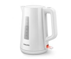 Philips Hervidor de Agua - 1.7L, Tapa con Resorte, Indicador Luminoso, Base con Giro, Blanco (HD9318/00)