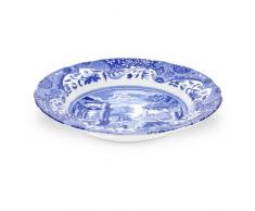 Spode - Plato sopero italiano (23 cm, 4 unidades), color azul