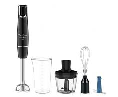 Moulinex Powelix Life DD9448 Batidora de brazo 1000 W, cuchillas duraderas, accesorio picadora 500 ml, varillas y cuchillas para picar hielo, accesorio vaso medidor, Piezas aptas para lavavajillas