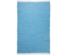 Theko Happy Cotton Alfombra, Algodón, Turquesa, Aprox. 70/140 cm, 70 x 140 cm