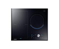 Samsung NZ63J9770EK/EO hobs Integrado Con - Placa (Integrado, Con placa de inducción, Vidrio y cerámica, Negro, 1200 W, Rectangular)