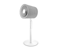 Stadler Form Ventilador de pie 3D Simon con función de giro horizontal y vertical, 10 velocidades, hasta 10 m de distancia del viento y mando a distancia, color blanco