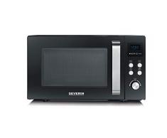 SEVERIN MW 7752 Microondas con Grill y Convección 3-en-1, 900 W, 25 litros, Negro