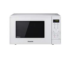 Panasonic NN-GD34HWSUG - Microondas con Grill (1000 W, 23 L, 6 niveles, Grill Cuarzo 1100 W, Plato Giratorio 285 mm, Control tácti L, 13 modos, Turbo Defrost, tecnología Inverter) Blanco