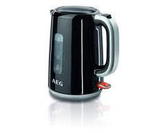 Libre de BPA Adler AD-1224 Hervidor de agua El/éctrico de Cristal 1.5 litros Negro 2000W 1,5L 0 Decibeles Acero Inoxidable 2000 W