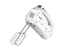 MMPM MMR-15 Batidora Amasadora de Mano Especial Repostería, 5 Velocidades + Turbo, Varillas y Gancho Amasar Acero Inoxidable, 300W