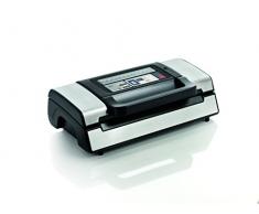 Laica VT3120 Envasadora, Sellador al vacío para conservación de Alimentos Secos y húmedos, compacta, automática, 130 W, Acero, Negro, Color blanco