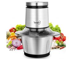 Picadora Electrica, 1,2L Procesador de Alimentos, 4 Cuchillas de Acero Inoxidable Trituradora de Alimentos, Picadora de Verduras para Picar Verduras, Cortador de Verduras Electrico, Food Processors