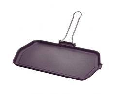 Ilsa Placa de cocción de hierro fundido esmaltada Marinella cm 23 x 36