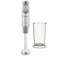Moulinex QuickChef DD65AD Batidora de varilla de 1000 W, 10 velocidades con 2 accesorios para picar y para montar y vaso medidor, protección antisalpicaduras, mango antideslizante