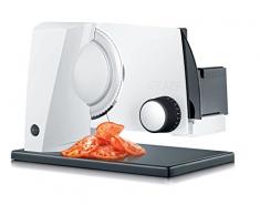 Graef S 11001 Eléctrico 170W Aluminio Blanco rebanadora - Cortafiambres (Aluminio, Blanco, 230 mm, 240 mm, 325 mm, 2,33 kg)