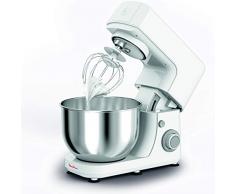 Moulinex Essential QA1501 - Robot de Reposteria 800W, para amasar y batir, 6 velocidades + función Pulse, Kit para Masas, varillas, vaso de 4,8 L antisalpicaduras